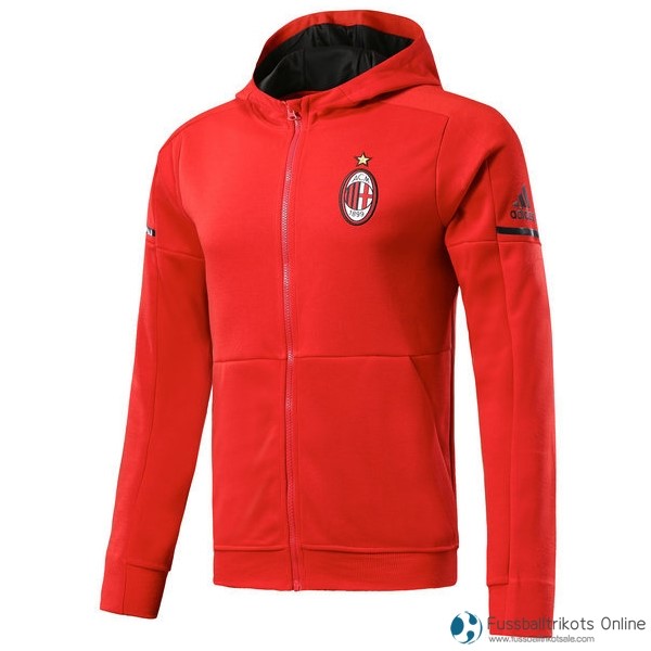 AC Milan Hoodies Kinder 2017-18 Rote Fussballtrikots Günstig